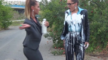 Bitchy Europeans Get Drenched In Milk Outside Screencap 7 on sinx.preview.netperv.com