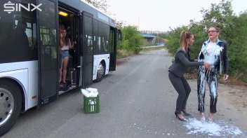 Bitchy Europeans Get Drenched In Milk Outside Screencap 8 on sinx.preview.netperv.com