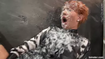 A Lady in Black gets white topping all over Screencap 96 on sinx.preview.netperv.com