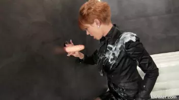 A Lady in Black gets white topping all over Screencap 36 on sinx.preview.netperv.com