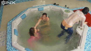 Clothed Catfight Turns Wet In The Jacuzzi Screencap 55 on sinx.preview.netperv.com