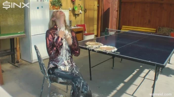 Cute blonde gets messy with pies Screencap 28 on sinx.preview.netperv.com