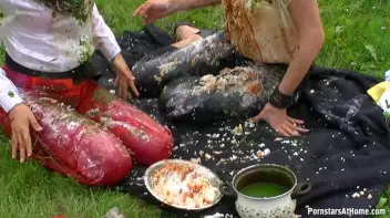 Ridiculously Messy Lunch At The Tram Stop Screencap 56 on sinx.preview.netperv.com