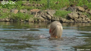 Seductive Blonde Smokes And Gets Drenched In Lake Screencap 40 on sinx.preview.netperv.com