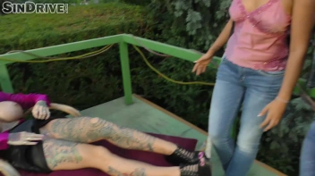 Jacked Up In Denim!  Lesbo Threeway Rips That Shit To Get To The Clits!  Big Titty Bombshell Takes The Lead! Screencap 10 on sinx.preview.netperv.com