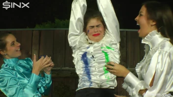 Sexy Secretary Is Tied Up and Painted by Domme Girls Screencap 11 on sinx.preview.netperv.com