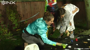 Sexy Secretary Is Tied Up and Painted by Domme Girls Screencap 28 on sinx.preview.netperv.com