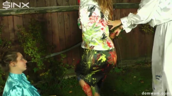 Sexy Secretary Is Tied Up and Painted by Domme Girls Screencap 39 on sinx.preview.netperv.com