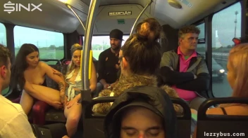 Tattooed Lesbians Fingering Fun On The Bus Screencap 22 on sinx.preview.netperv.com