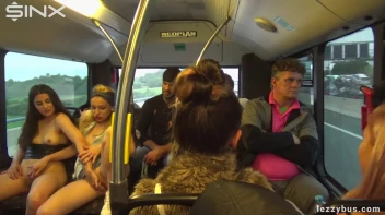 Tattooed Lesbians Fingering Fun On The Bus Screencap 29 on sinx.preview.netperv.com