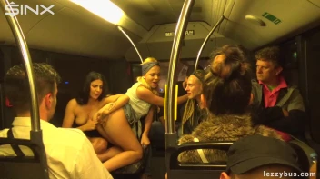 Tattooed Lesbians Fingering Fun On The Bus Screencap 42 on sinx.preview.netperv.com