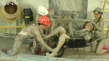 Blonde boss girl gets covered in gooey plaster Screencap 35 on sinx.preview.netperv.com