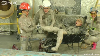 Blonde boss girl gets covered in gooey plaster Screencap 37 on sinx.preview.netperv.com