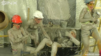 Blonde boss girl gets covered in gooey plaster Screencap 38 on sinx.preview.netperv.com