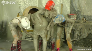 Blonde boss girl gets covered in gooey plaster Screencap 52 on sinx.preview.netperv.com