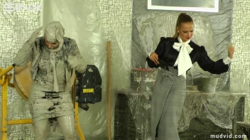 Blonde boss girl gets covered in gooey plaster Screencap 59 on sinx.preview.netperv.com