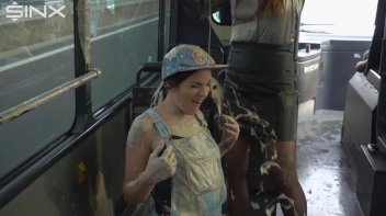 Bus Ride Turns Wet And Messy For Hot Babes Screencap 23 on sinx.preview.netperv.com