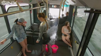 Bus Ride Turns Wet And Messy For Hot Babes Screencap 4 on sinx.preview.netperv.com