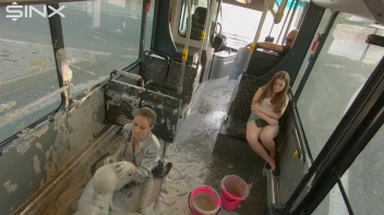 Bus Ride Turns Wet And Messy For Hot Babes Screencap 43 on sinx.preview.netperv.com