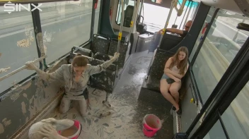 Bus Ride Turns Wet And Messy For Hot Babes Screencap 45 on sinx.preview.netperv.com