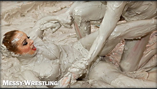 Top scene - Messy Wrestling Extra: Pony-Tailed Power Session In Mud Covers Them All In Crud! 4 Fights! Action-Cam Only!