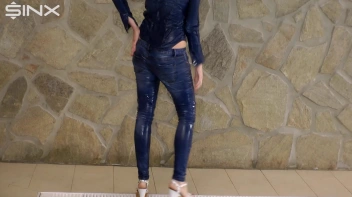 Denim Covered Blonde Takes A Dip Screencap 48 on sinx.preview.netperv.com