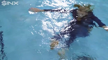 Denim Covered Blonde Takes A Dip Screencap 54 on sinx.preview.netperv.com