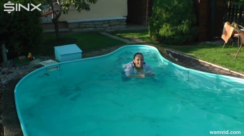 Cute Girls Take A Fully Clothed Dip In The Pool Screencap 55 on sinx.preview.netperv.com