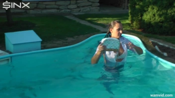 Cute Girls Take A Fully Clothed Dip In The Pool Screencap 57 on sinx.preview.netperv.com