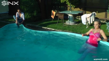 Cute Girls Take A Fully Clothed Dip In The Pool Screencap 60 on sinx.preview.netperv.com