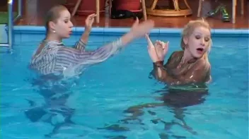 Shiny Skirts and Blouses Soaked With Water Screencap 19 on sinx.preview.netperv.com