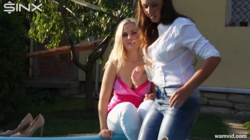 Cute Girls Take A Fully Clothed Dip In The Pool Screencap 14 on sinx.preview.netperv.com
