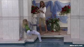 Flower Power Leaves Three Babes Very Wet Screencap 16 on sinx.preview.netperv.com