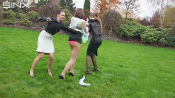 Clothes Ripping Catfight For Stunning Trio Screencap 5 on sinx.preview.netperv.com