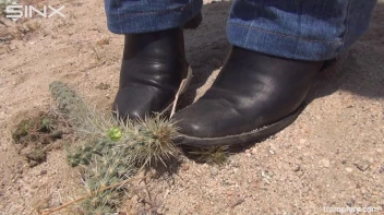Denim Clad Babe Tramples On Cactus In The Desert Screencap 19 on sinx.preview.netperv.com
