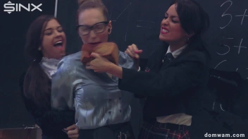 Bratty Schoolgirls Tie Up Their Teacher For WAM Fun - Cam 2 Screencap 54 on sinx.preview.netperv.com