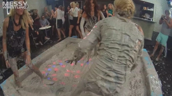 Messy Wrestling: Shiny Babes Brawl Hard In The Mud - Topless Take-Down!! Screencap 9 on sinx.preview.netperv.com