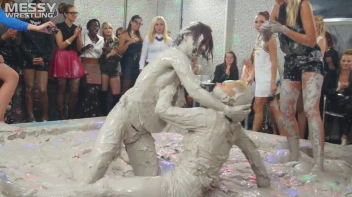 Messy Wrestling: Shiny Babes Brawl Hard In The Mud - Topless Take-Down!! Screencap 19 on sinx.preview.netperv.com