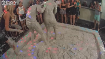 Messy Wrestling: Shiny Babes Brawl Hard In The Mud - Topless Take-Down!! Screencap 45 on sinx.preview.netperv.com