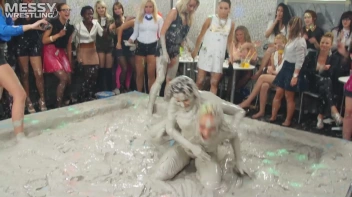 Messy Wrestling: Shiny Babes Brawl Hard In The Mud - Topless Take-Down!! Screencap 53 on sinx.preview.netperv.com