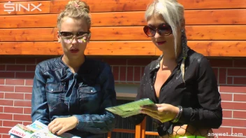 Stunning Babes In Coloured Denims Get Drenched! Screencap 19 on sinx.preview.netperv.com