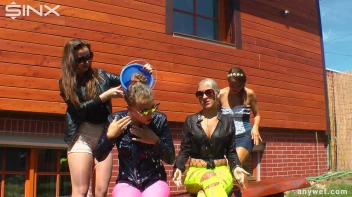 Stunning Babes In Coloured Denims Get Drenched! Screencap 38 on sinx.preview.netperv.com