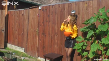 Blonde Covers Herself With Dessert Screencap 4 on sinx.preview.netperv.com