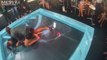 Messy Wrestling: Lost Footage Found!  2 In-Your-Face Oil Matches 4 The Price Of 1! Action Cam Footage! Screencap 65 on sinx.preview.netperv.com