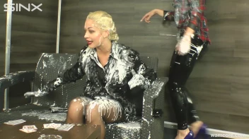 Card game between two blondes has slippery stakes Screencap 23 on sinx.preview.netperv.com