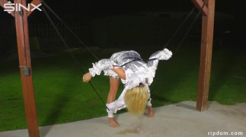 Hot Blonde Strung Up In Her Shredded Clothes And Suffering - 1 Screencap 77 on sinx.preview.netperv.com