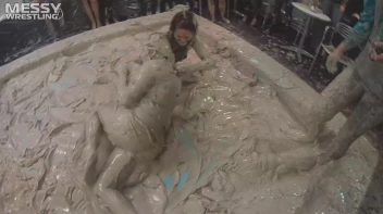 Messy Wrestling: 2 Power Packed Audience Mud Brawl Blasts Them All! Let's Get Messyyyyyyy!!! Screencap 86 on sinx.preview.netperv.com