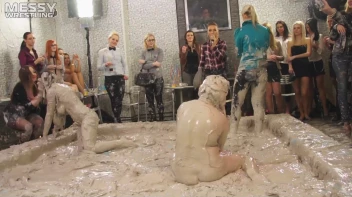 Messy Wrestling: 2 Power Packed Audience Mud Brawl Blasts Them All! Let's Get Messyyyyyyy!!! Screencap 100 on sinx.preview.netperv.com