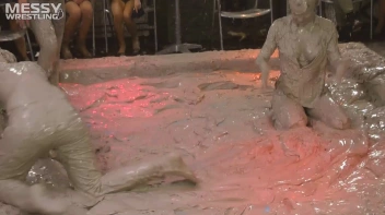 Messy Wrestling: 2 Power Packed Audience Mud Brawl Blasts Them All! Let's Get Messyyyyyyy!!! Screencap 14 on sinx.preview.netperv.com