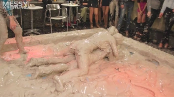 Messy Wrestling: 2 Power Packed Audience Mud Brawl Blasts Them All! Let's Get Messyyyyyyy!!! Screencap 21 on sinx.preview.netperv.com